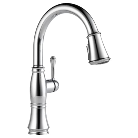 Delta Cassidy Pull-Down Kitchen Faucet with Magnetic Docking Spray Head and ShieldSpray - Includes Lifetime Warranty Lumicoat Chrome